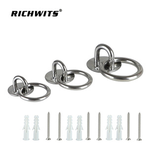 Plaque de suspension pour hamac avec crochet de suspension, accessoires de quincaillerie marine transfrontaliers, loquets et anneaux de porte ronds - Product Image 5