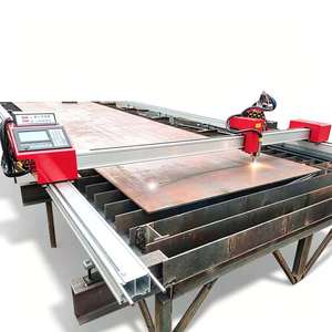 เครื่องตัดเหล็กแผ่น CNC แบบแก๊สพลาสมาชนิดโครงเหล็กเบา ขับเคลื่อนสองด้าน - Product Image 1