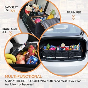 Sac de rangement pliable pour coffre de voiture, grande capacité, robuste, avec sac isotherme intégré anti-fuite - Product Image 2