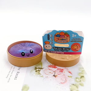 กล่องสุ่มขนมซาลาเปาไส้มอลโทสเนื้อนุ่มวิบวับ ของเล่นบีบคลายเครียดหลากสีสัน ของเล่นเสริมพัฒนาการประสาทสัมผัส - Product Image 5