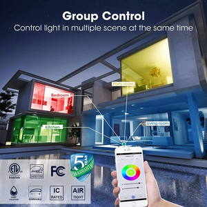 Foco Empotrable <span class=keywords><strong>LED</strong></span> Inteligente WiFi de 4 Pulgadas, Clasificación IP44, 9W, Regulable, RGBCW, con Google Alexa, Garantía de 5 Años - Product Image 4