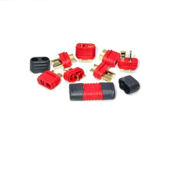 Red Black Male Female Small AM-1015E-Male AM-1015E-Female Bullet Plugs Kit Connector for 12/14/16awg Silicone Cable