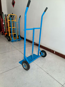 Carrito de Almacenamiento y Transporte para Cilindros de Gas Oxígeno/Acetileno, Estructura Metálica, Diseñado para Transportar Dos Cilindros de 40 Litros - Product Image 6