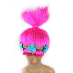 <span class=keywords><strong>Peluca</strong></span> Infantil Colorida de Halloween para Disfraces de Troll, Elfo, Duende, <span class=keywords><strong>Peluca</strong></span> de Disfraz para Niños, Gorro de Pelo Esponjoso, <span class=keywords><strong>Peluca</strong></span> de Carnaval con Llamas - Product Image 3