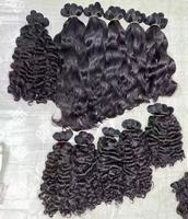 Cheveux vierges bouclés des Caraïbes à pointes épaisses, Cheveux vierges philippins, Cheveux vierges vietnamiens, Cheveux vierges indiens de temple, Cheveux vierges brésiliens, Cheveux vierges indonésiens