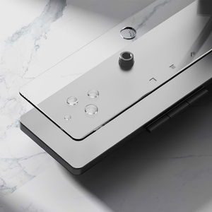 Súng màu xám Wall-Mount áp lực thúc đẩy vòi hoa sen thiết lập với tiết kiệm nước thiết kế phòng tắm vòi sen cầm tay Hệ thống thiết lập - Product Image 5