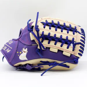 Multiple Style Ice Cream Colored Design Baseball And Softball Gloves Guantes De Beisbol