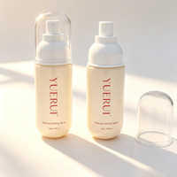 Flacon pulvérisateur PET vide de 100 ml en forme de capsule à base ronde pour toner et spray fixateur à fine brume