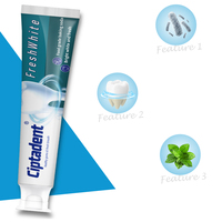 Dentifrice au bicarbonate de soude pur et frais personnalisable pour la maison et l'hôtel, voyage, parfum menthe.
