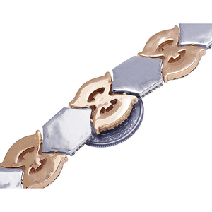 Premium 925 Sterling Silver Cuban Link Bracelet with Round Cut Moissanite Fashion Jewelry for <b>Men</b> Women - Product Image 3