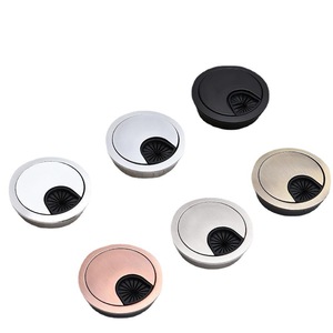 Caja redonda de aleación de zinc para cables, accesorio duradero para la gestión de cables en escritorios de oficina - Product Image 2