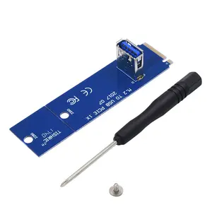 מיני גודל כחול צבע לוח NGFF M.2 כדי USB 3.0 כרטיס מתאם M2 כדי USB3.0 כרטיס עבור PCIe PCI-E Riser כרטיס
