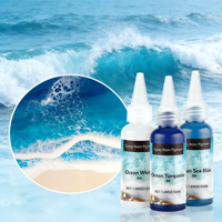 Pâte de pigment en résine époxy titane, colorant concentré écologique opaque pour l'art DIY, pour la création de dessous de verre à motifs vagues océaniques, résine UV