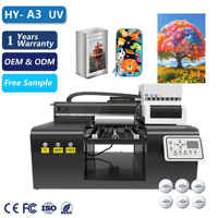 Imprimante UV DTF 3040 certifiée CE, imprimante UV A3, imprimante à pression négative pour petites entreprises, pour autocollants UV DTF