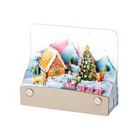 Calendrier de l'Avent 3D en papier, décoration de bureau, notes à feuilles mobiles, design creux multicouche, boîte incluse pour Noël - Prix usine
