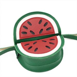 Porte-sacs à déjections canines en cuir PU, support portable pour sacs à déchets pour animaux de compagnie, mignon en forme de fruit (pastèque) - Product Image 4
