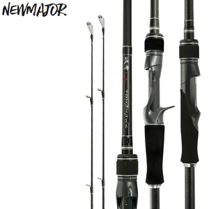 Joran Pancing Newmajor 1.83m 2.13m 2.4m 2 Seksi Karbon Tinggi MH/H untuk Spinning dan Casting, Joran Baitcasting Medium hingga Medium Heavy - Product Image 1