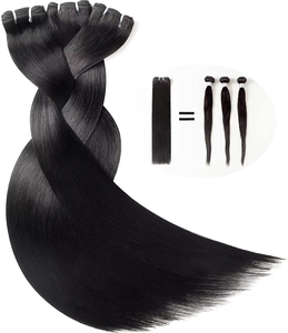 Mèches de cheveux humains vierges bruts brésiliens Remy, double tirage, ultra-lisses, cuticules alignées, échantillon gratuit - Product Image 3