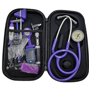 Kit Stéthoscope Médical Portable Manuel à Double Tête Hasni, Otoscope Certifié CE, Outils de Diagnostic Multifonctionnels pour - Product Image 2