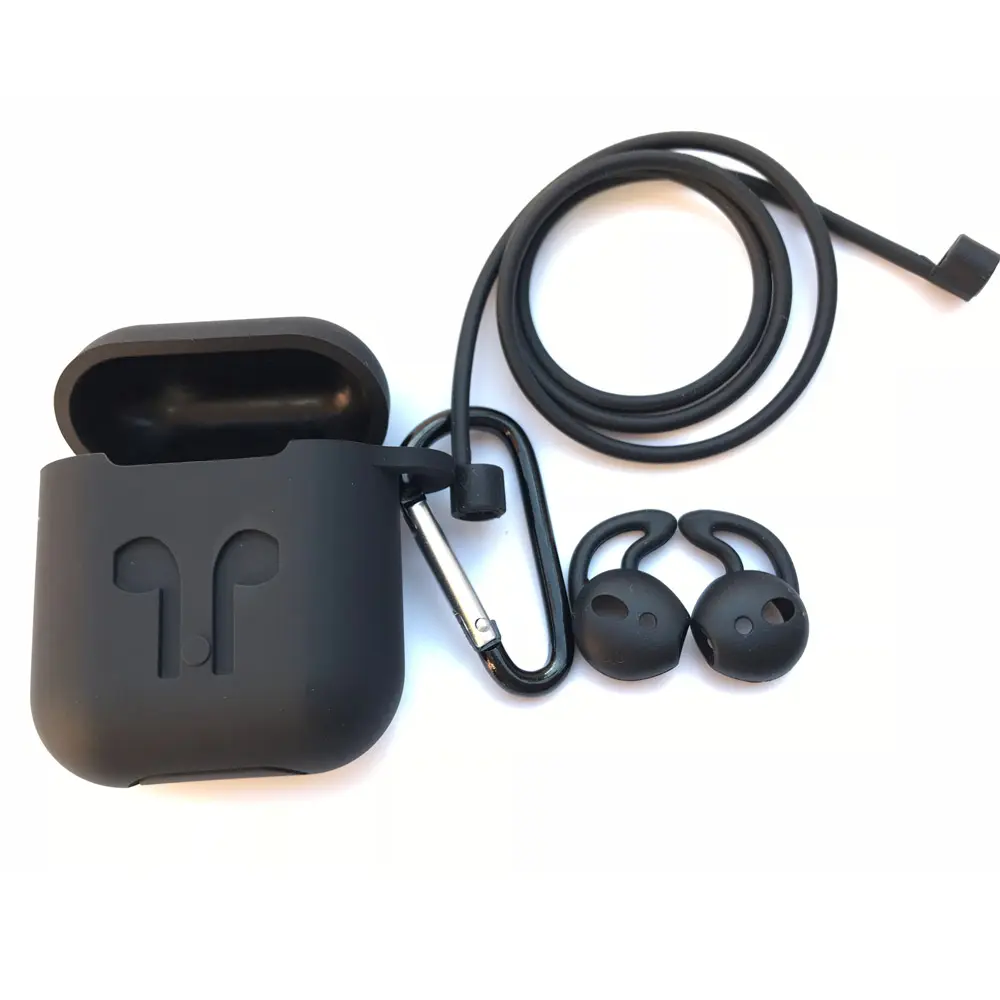 Cho airpod2 trường hợp mềm dày hơn mạnh mẽ hơn TPU headphone Silicone trường hợp túi hộp gói với túi OPP