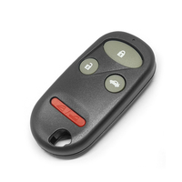Carcasa de Llave Inteligente de Repuesto para Automóvil, 4 Botones, Negra, para Llaves de Coche, Accesorios para Llaves de Vehículos