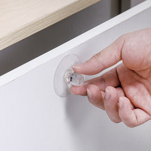 Manija deslizante circular no perforada, manija deslizante adhesiva para armario, puerta, cajón, armario, puerta de ventana de vidrio - Product Image 5