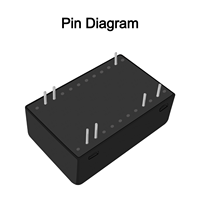 Módulo de Alimentación CC-CC Regulado Aislado Hi-link VRB0512ZP-6WR3 de 6W, 5V a 12V, Encapsulado DIP de Orificio Pasante para Instrumentos Industriales
