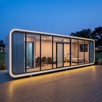 Maison préfabriquée moderne en acier de type Apple Cabin, maison conteneur, mini-maison extérieure pour ferme, bureau, complexe hôtelier