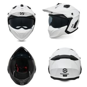 Casco Convertible de Doble Propósito, Certificado por el DOT, Material ABS, Doble Lente, Ligero y Transpirable, Casco de Seguridad para Ciclismo - Product Image 2