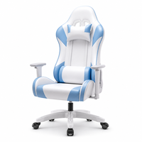 Chaise de jeu ergonomique en cuir PU souple avec repose-pieds et soutien lombaire, dossier haut, vente directe d'usine en gros
