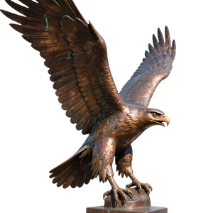 Grandes statues d'aigles en bronze et en laiton pour la sculpture de jardin avec <span class=keywords><strong>technique</strong></span> de moulage - Product Image 3