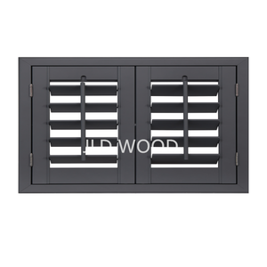Vendita di fabbrica di alta qualità piccola finestra di legno personalizzato in PVC finestra piantagione otturatore - Product Image 5