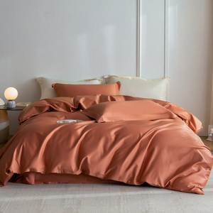 100% Hữu Cơ Bông Bộ Đồ Giường Đặt AB Bên 100S Dài Staple Bông Duvet Bìa Top Tấm Mềm Mịn Nhà Khăn Cho Nhà Hoặc Khách Sạn - Product Image 6