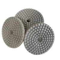 Disques de polissage diamantés humides 75mm 100mm 4 pouces 50 pièces # -3000 #   Grains flexibles pour marbre et granit