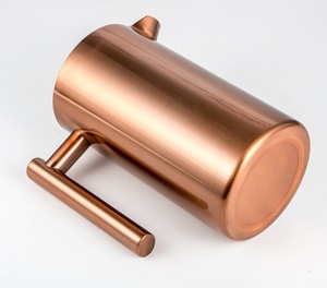 Double Wall Copper Coated Stainless Steel Tea Maker/ <strong>Coffee</strong> <strong>Plunger</strong> /French <strong>Coffee</strong> Press - Product Image 3