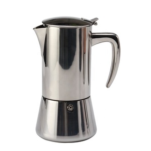 2/4/6/10 taza de acero inoxidable certificación alimentaria grado espresso Moka olla cafetera - Product Image 3
