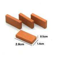 Modèle à l'échelle 1:12, petites briques de simulation, blocs de construction en céramique, jouet éducatif, maison, villa, brique rouge
