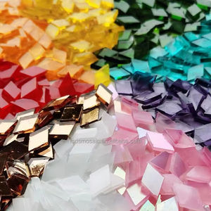 Mosaico in Vetro Premium Classico, Granuli Sciolti per <span class=keywords><strong>Arte</strong></span> e Artigianato, Applicazione su Pareti, Piastrelle Flessibili Fai-da-Te, Piastrelle in Ceramica MCM - Product Image 2