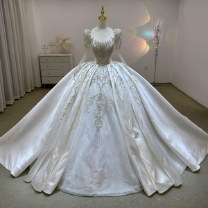 Magnifiques robes de mariée en satin illusion, robes de mariée en tulle, Lsjj103 - Product Image 1