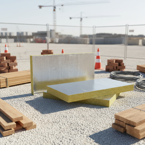 Panneau en <span class=keywords><strong>laine</strong></span> <span class=keywords><strong>de</strong></span> <span class=keywords><strong>roche</strong></span> en aluminium, directement <span class=keywords><strong>de</strong></span> l'usine, économique et durable, pour l'isolation thermique des conduits d'air, imperméable et ignifuge - Product Image 1