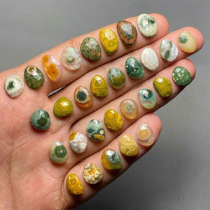 Pierre précieuse naturelle Jaspe Océanique, formes variées, multicolore, taille rose, pierres brutes pour la fabrication de bijoux, vente en gros HASNAIN GEMS - Product Image 1