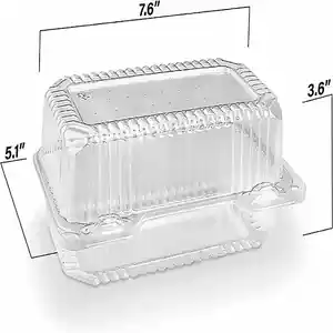 Small Plastic Containers/Plastic Cake Containers with Lids take away food boxes suppliers compartment take out containers