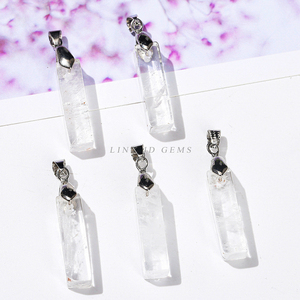 Colgantes <span class=keywords><strong>de</strong></span> <span class=keywords><strong>Piedra</strong></span> Natural JD <span class=keywords><strong>de</strong></span> 26*7mm, Cuarzo Rosa, Obsidiana, <span class=keywords><strong>Ojo</strong></span> <span class=keywords><strong>de</strong></span> <span class=keywords><strong>Tigre</strong></span>, Forma Rectangular, para Fabricación <span class=keywords><strong>de</strong></span> Joyas - Product Image 5