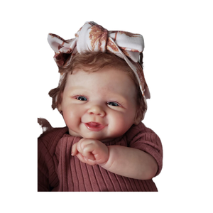 Poupée Vivienne Baby Reborn de 20 pouces pour filles, jouet doux peint à la main pour nouveau-né, poupée de mode <span class=keywords><strong>avec</strong></span> <span class=keywords><strong>cheveux</strong></span> enracinés - Product Image 1