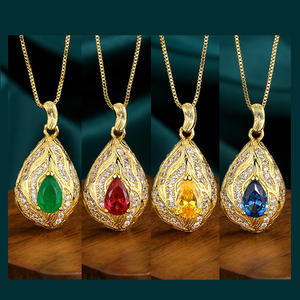 Rz ट्रेंडिंग उत्पाद सबसे ज्यादा बिकने वाले नेकलेस सेट फैशन ज़िरकोनिया आभूषण निर्माता महिला गहने सेट और सामान - Product Image 2