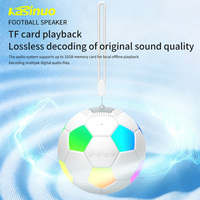 Altavoz Bluetooth Kasinuo 5W con Luz RGB, 1200mAh, USB, AUX, Portátil, con Correa, Colorido y Potente, con Diseño de Balón de Fútbol, Venta al Por Mayor