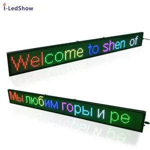 Iledshow 新设计创意广告运行消息移动 LED 迷你标牌桌面标志