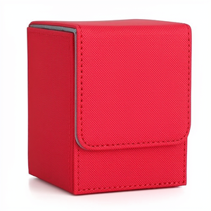 Caja de Cartas MIO de Cuero PU con Capacidad para 110+ Cartas y 50 Fundas, para Juegos de Mesa, <span class=keywords><strong>Magic</strong></span> <span class=keywords><strong>Commander</strong></span>, Roja - Product Image 1