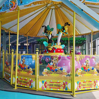 Nouveau design de centre commercial pour enfants Kiddie Amusement Rides équipement électrique rotatif Happy House Joy Spray Ball Car