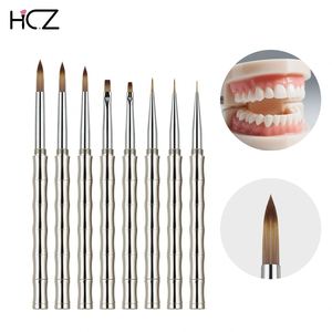 Pincel de porcelana dental de alta calidad con mango metálico, pincel para glaseado dental, pinceles de cerámica dental - Product Image 1